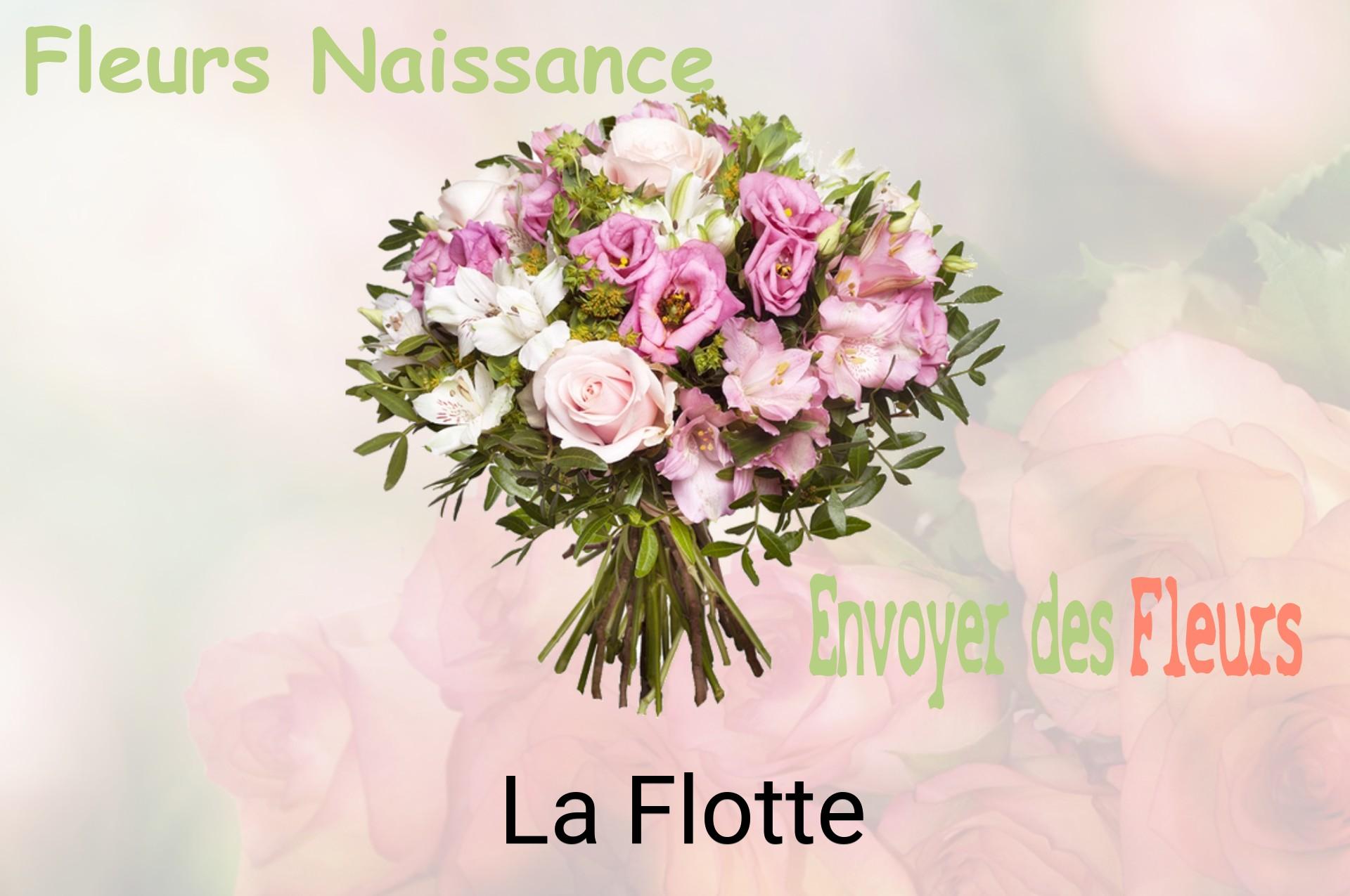 Bouquet de fleurs de naissance livré à La Flotte