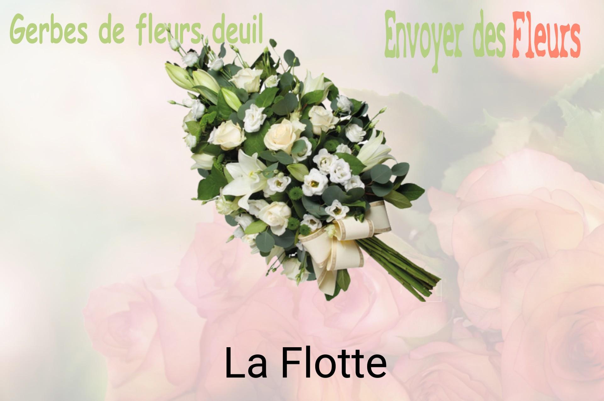 Gerbe de fleurs de deuil livrée à La Flotte